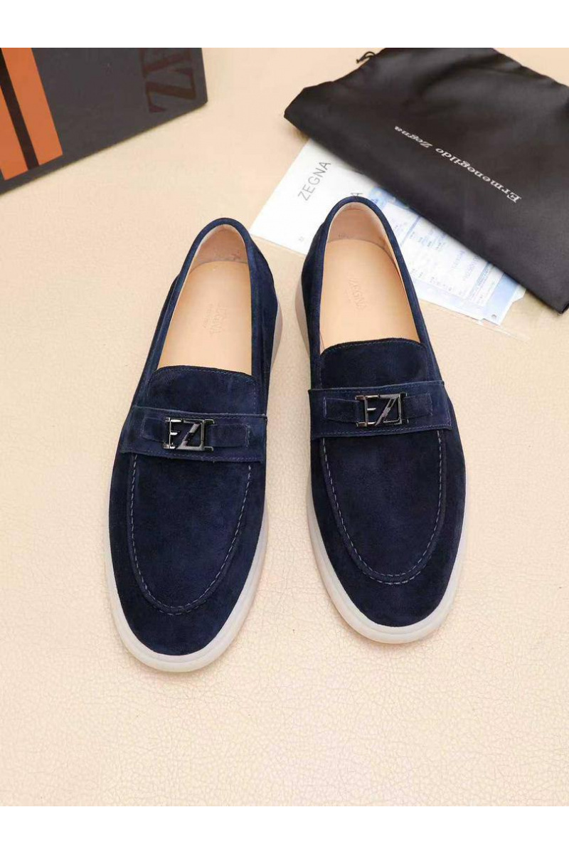Zegna Мужские замшевые лоферы 