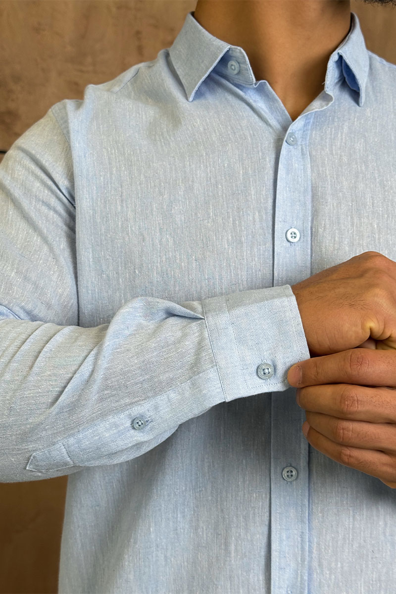 Polo Ralph Lauren Мужская рубашка голубого цвета