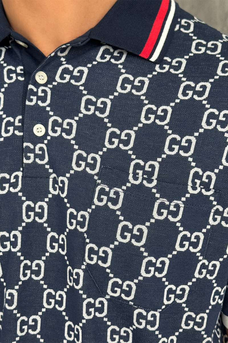 Gucci Мужское поло GG monogram