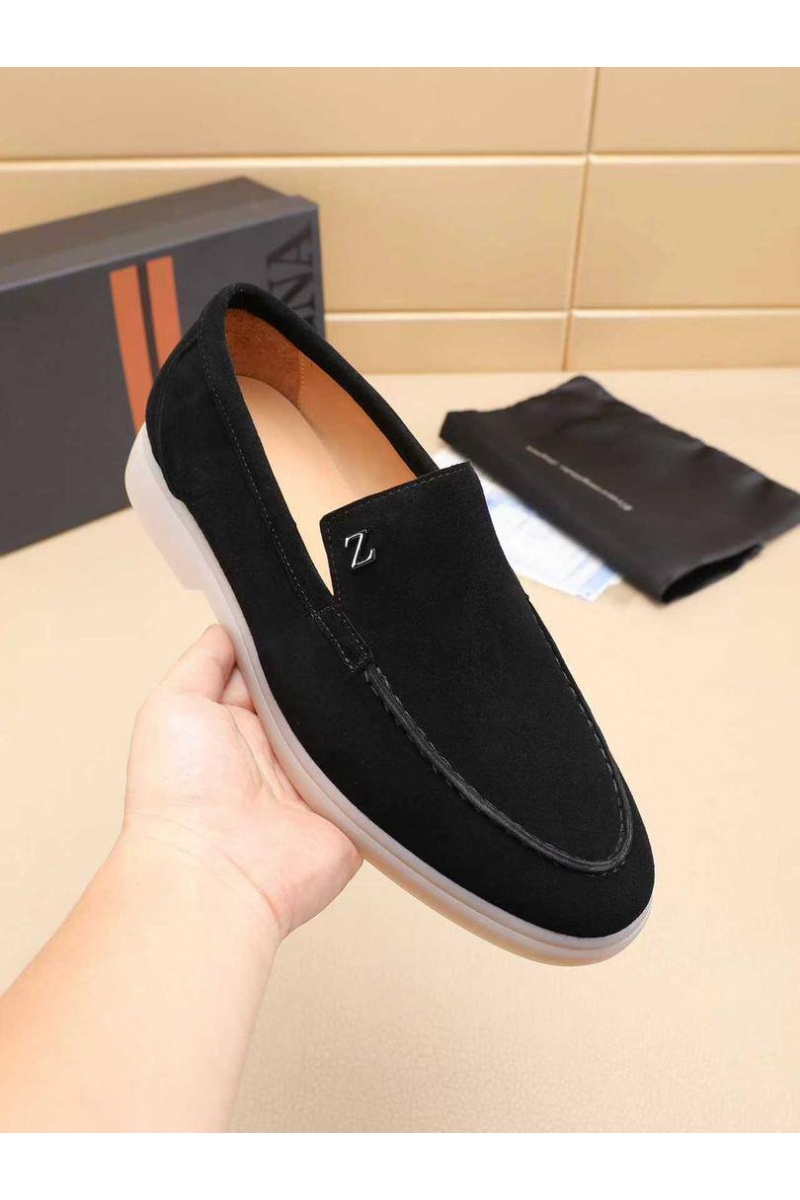 Zegna Мужские замшевые лоферы