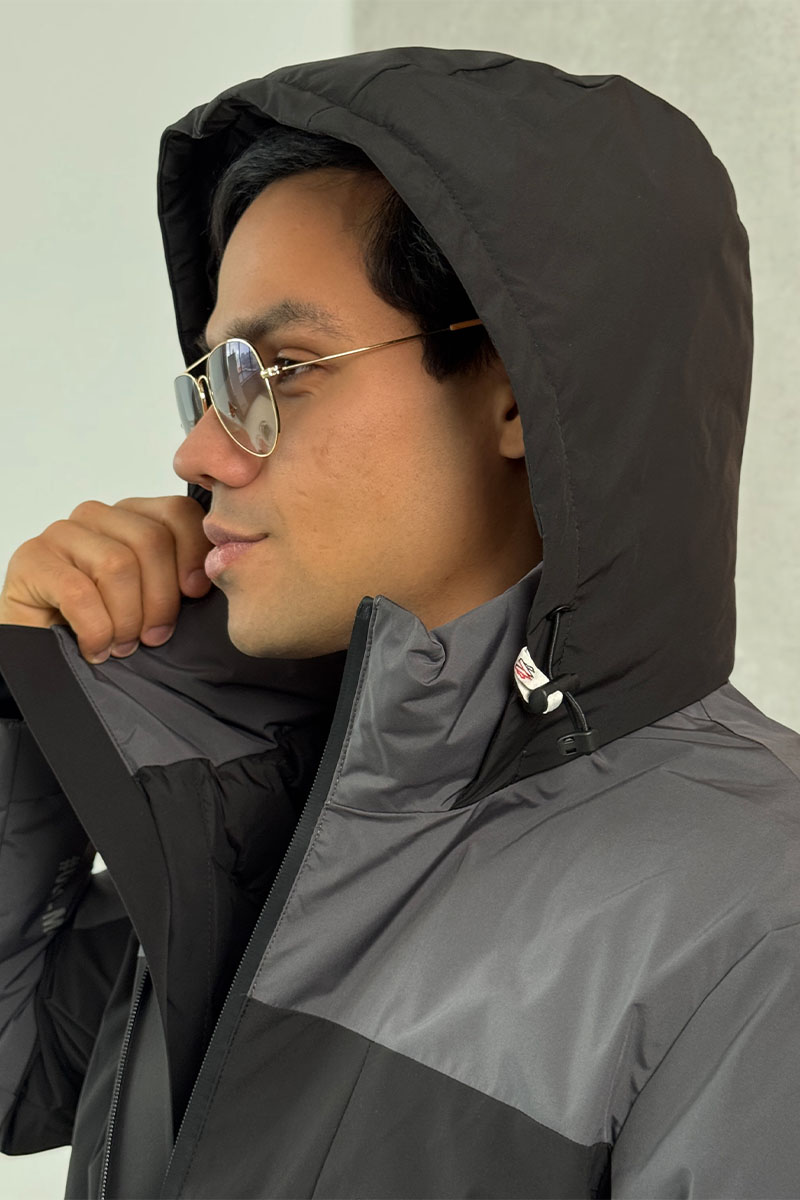 Moncler Пуховик Grenoble Fussen Ski - Black / Grey 