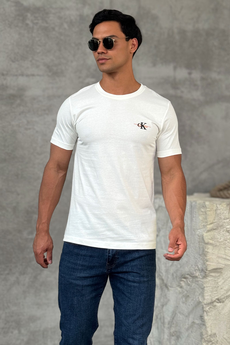 Calvin Klein Мужская белая футболка Urban Graphic