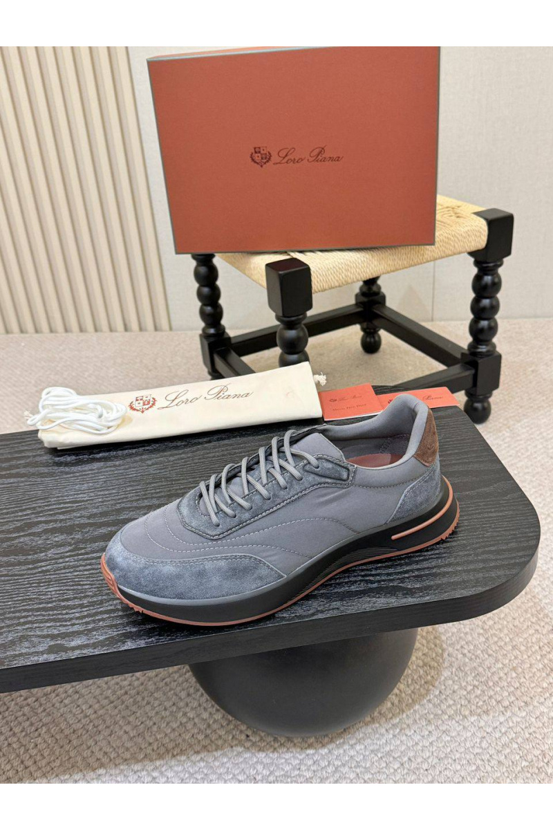 Loro Piana Мужские кроссовки Week End Walk - Grey