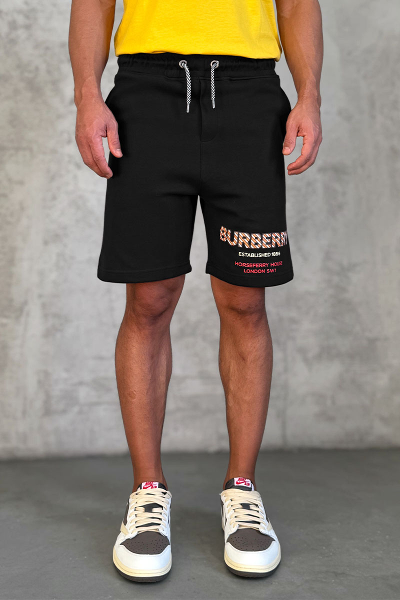 Burberry Мужские шорты Horseferry logo - Black 