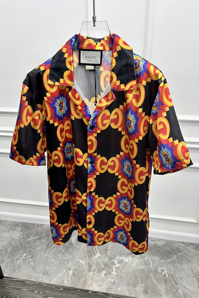 Gucci Мужская рубашка GG Kaleidoscope 