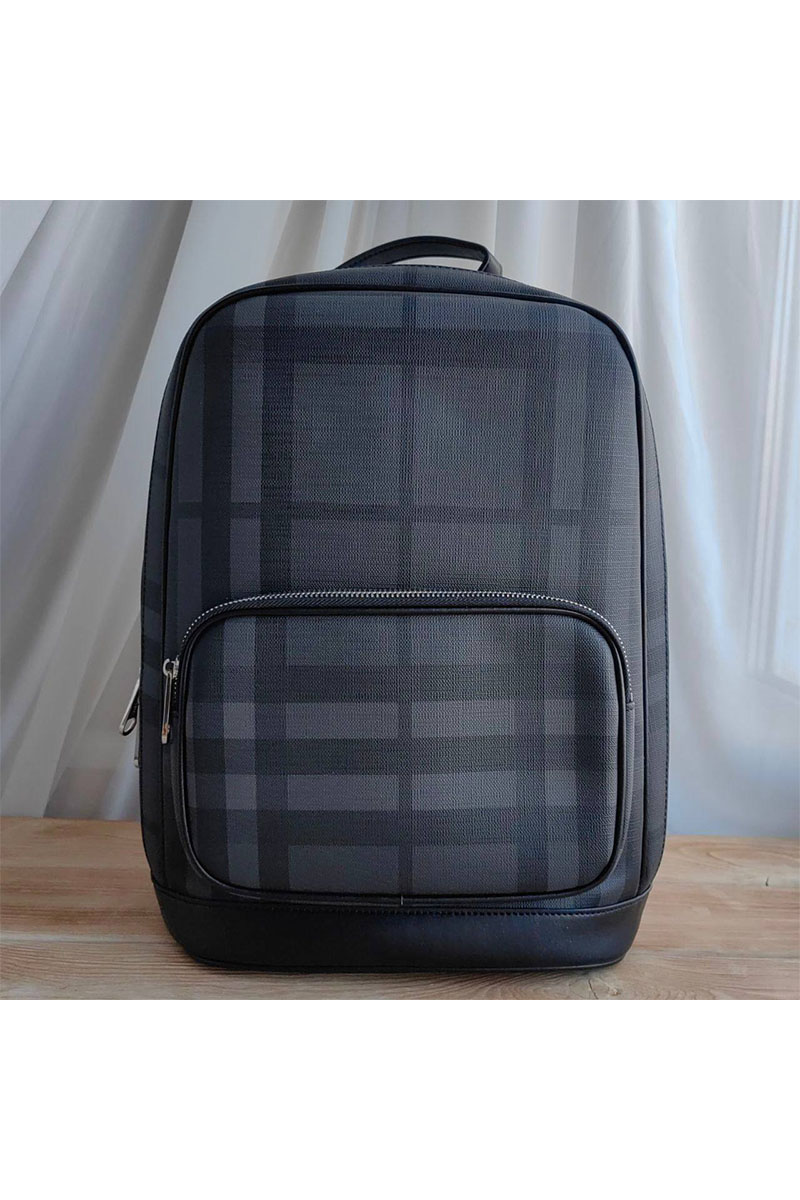 Burberry Кожаный рюкзак London Check 35х30 см