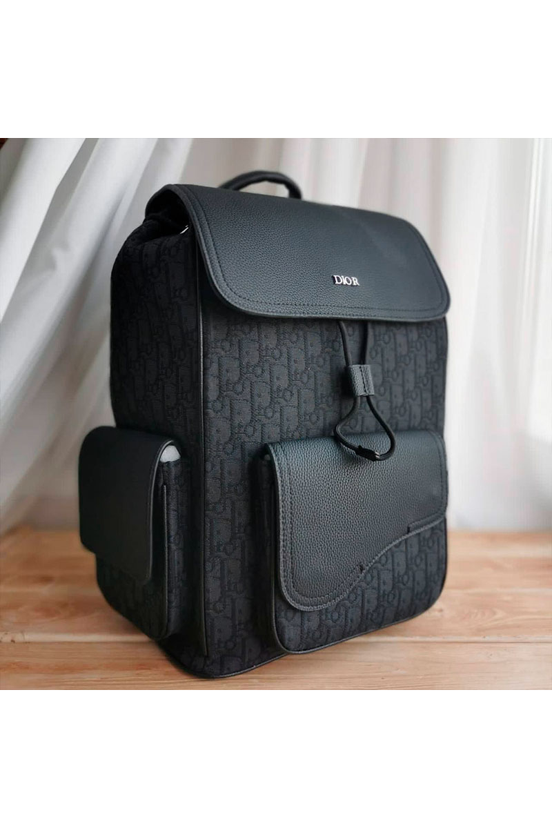 Dior Рюкзак Oblique Jacquard Saddle 40x28 см (2 расцветки)