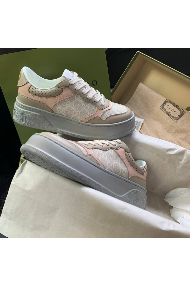 Gucci Женские кроссовки GG Chunky B - Beige / Grey