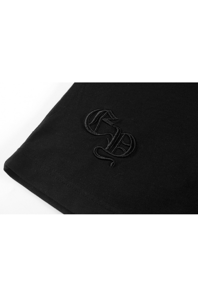 Designer Clothing Чёрная оверсайз футболка Gothic logo 