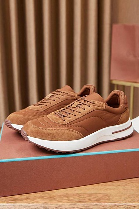 Замшевые кроссовки Week End Walk - Brown