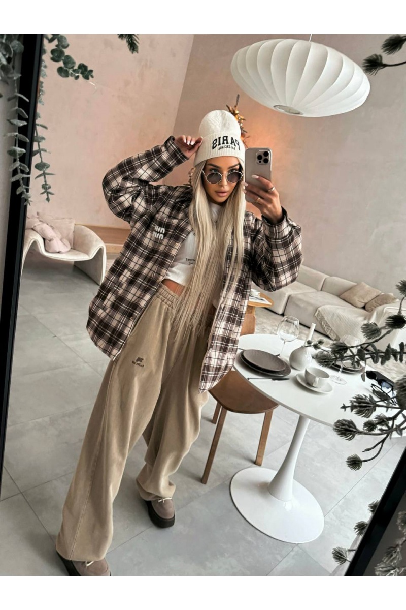 MIU MIU Женская утеплённая куртка в клетку Premium