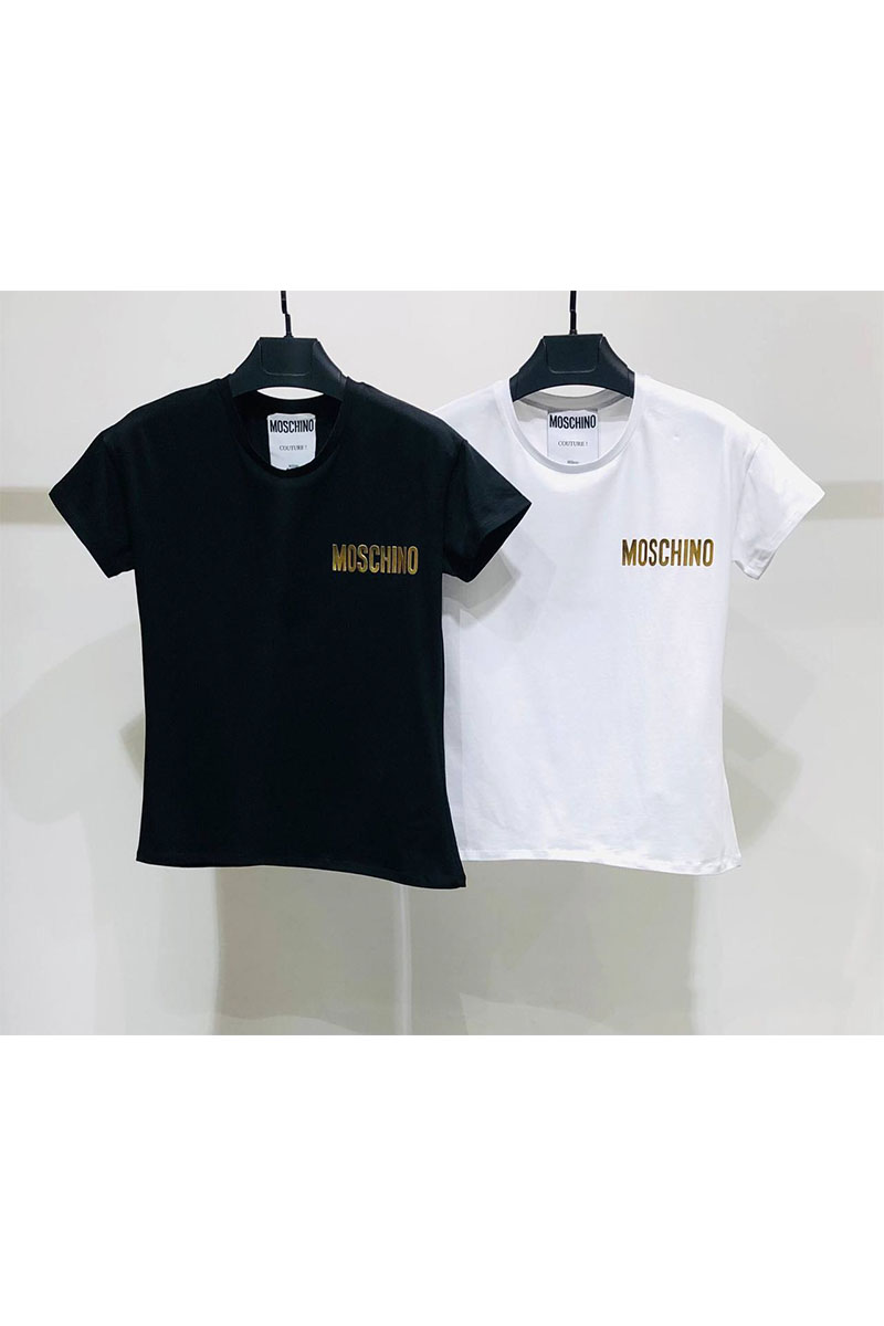 Moschino Женская белая футболка logo-print