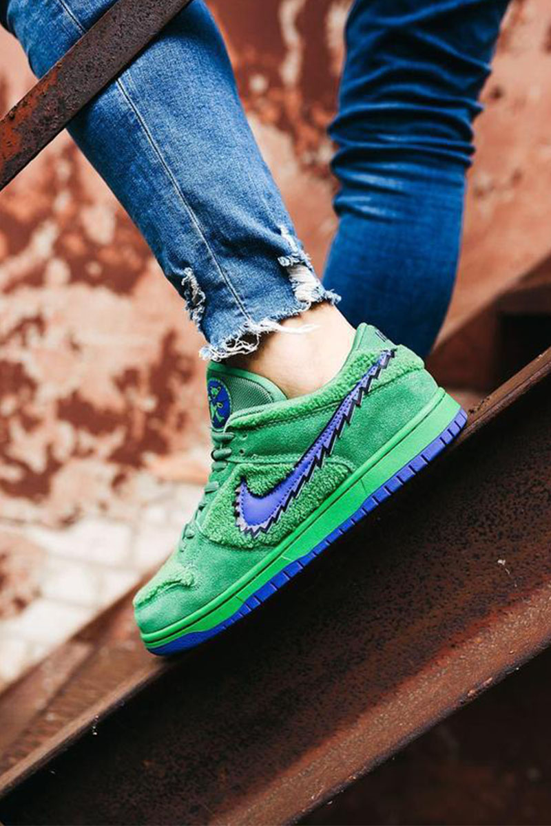 Nike Кроссовки Grateful Dead x SB Dunk Low "Green Bear"