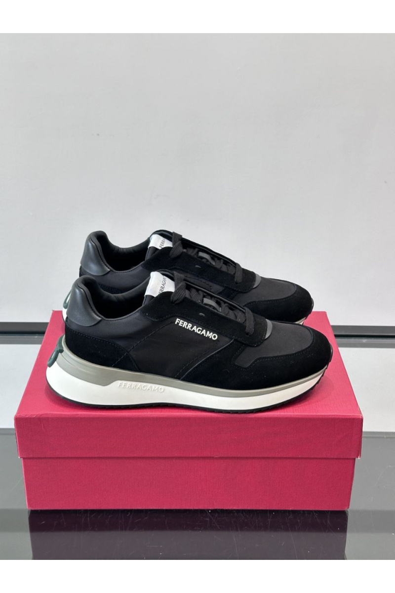 Salvatore Ferragamo Мужские комбинированные кроссовки 