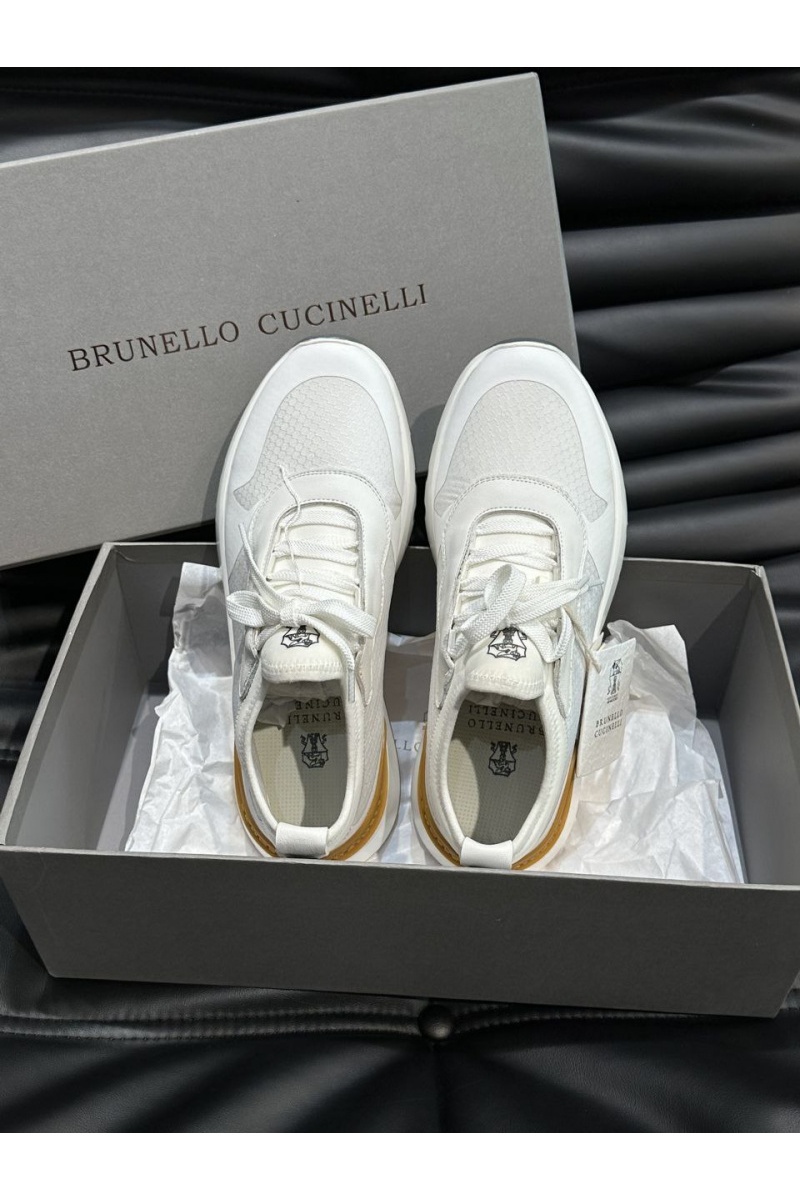 Brunеllо Сuсinеlli Комбинированные кроссовки panelled-design - White