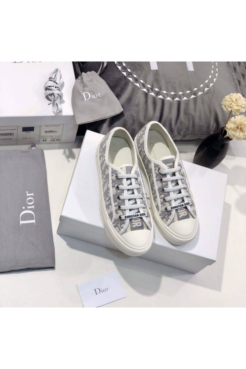 Dior Женские кроссовки Walk'n'Dior Oblique motif