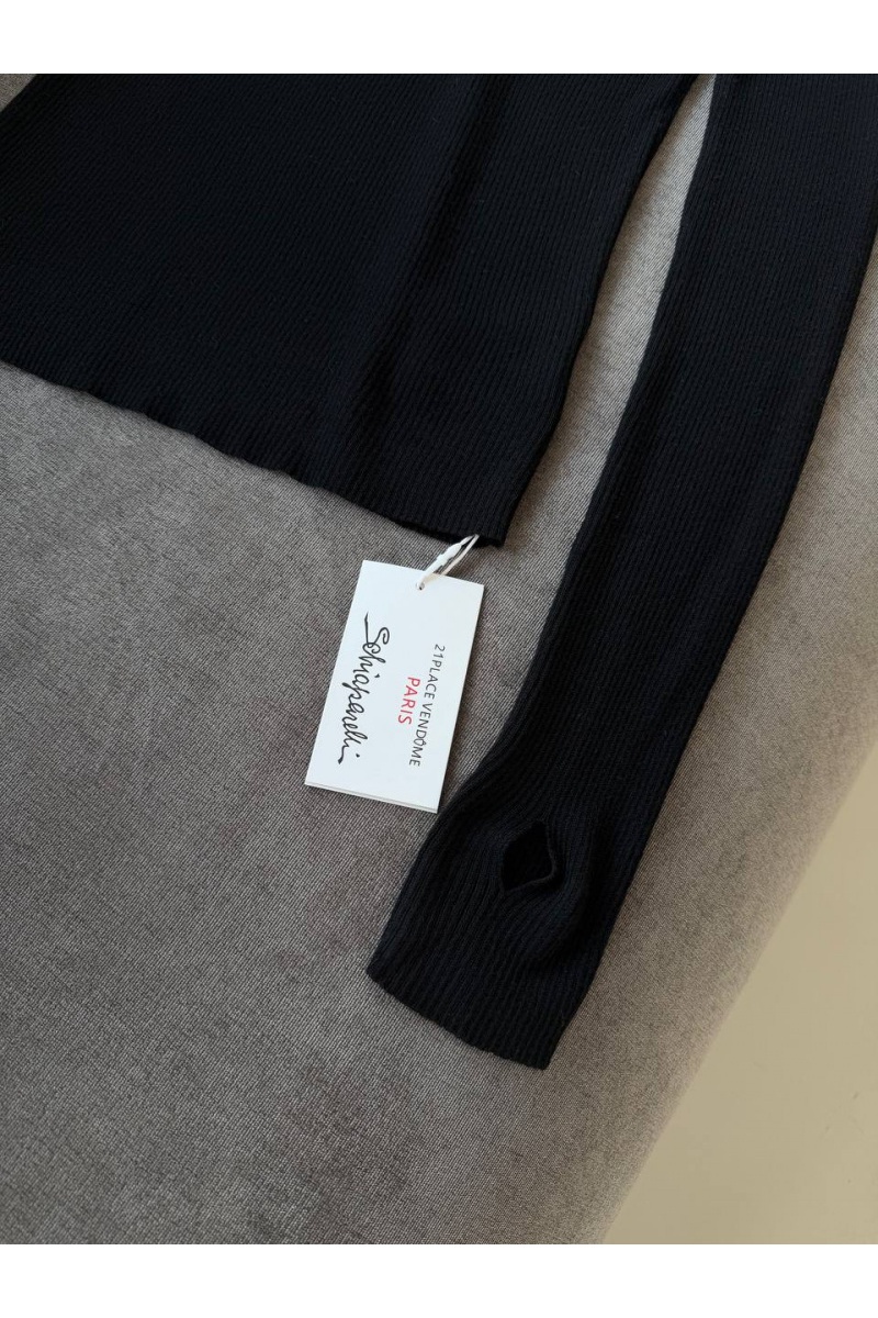 Schiaparelli Женский трикотажный лонгслив premium - Black