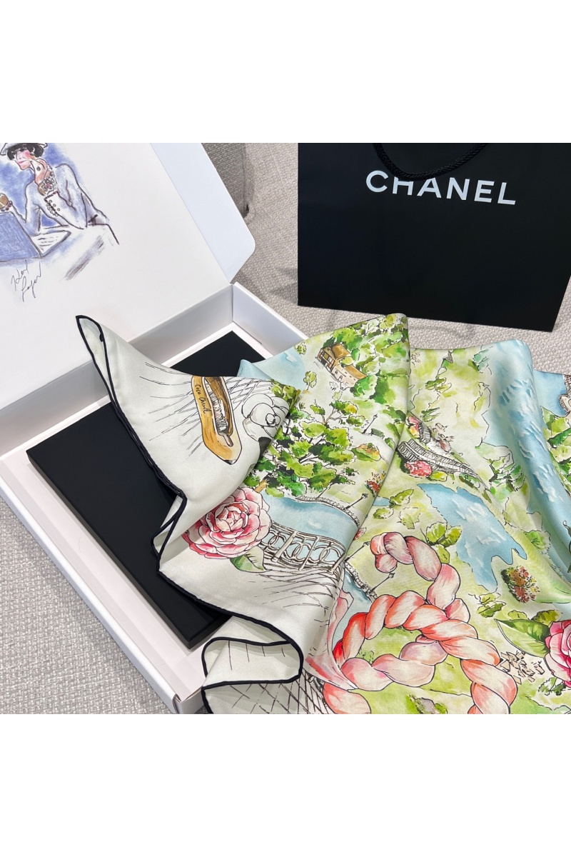 Chаnеl Платок premium 87x86 см