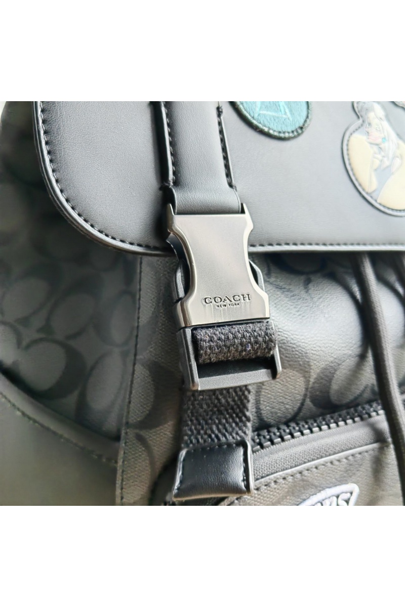 Coach Кожаный рюкзак Disney X Track With Patches 41x28 см