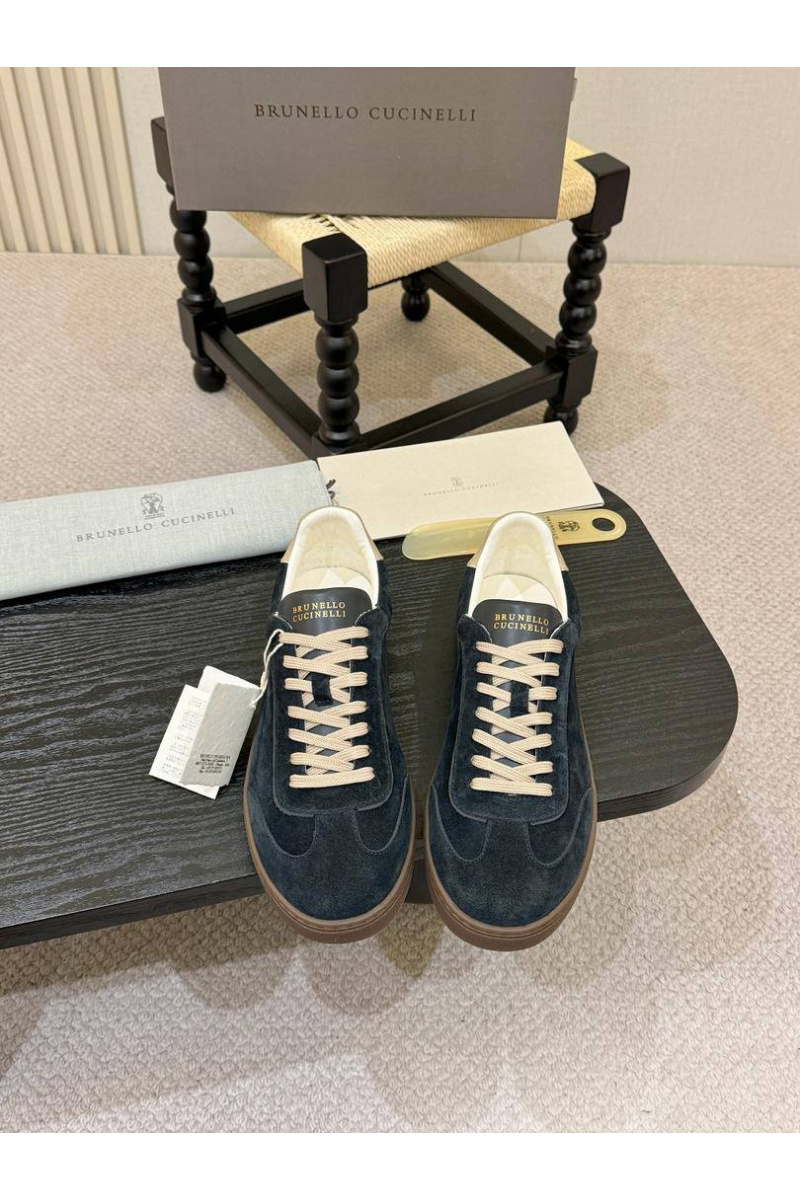 Brunеllо Сuсinеlli Замшевые кроссовки low-top - Navy