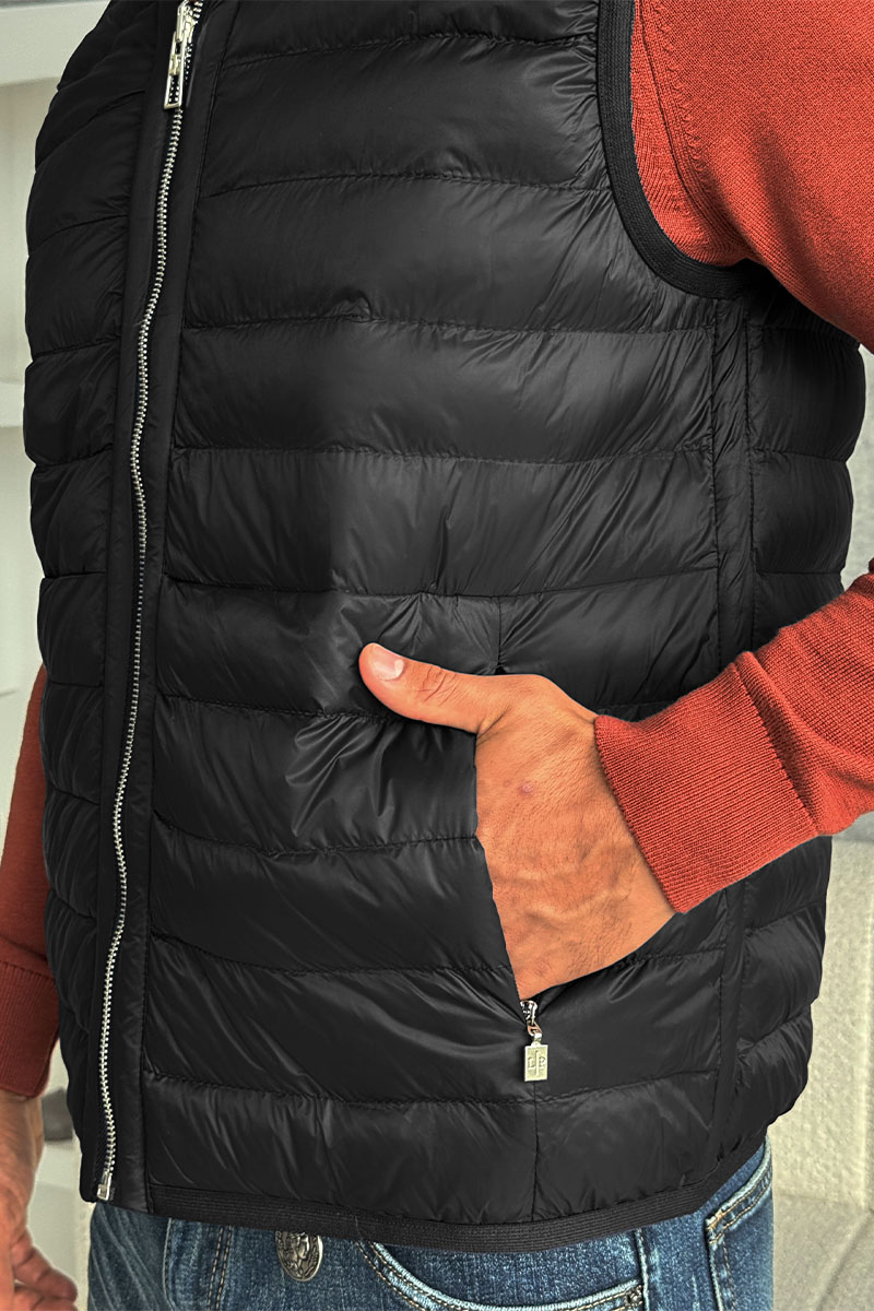 Loro Piana Чёрный двусторонний жилет 