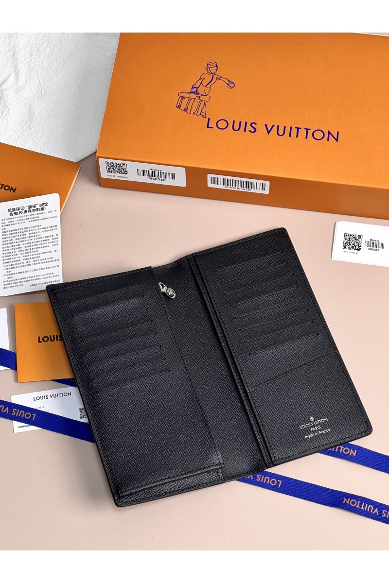 Lоuis Vuittоn Кожаный бумажник Brazza Premium 19x9.5x2.5 см