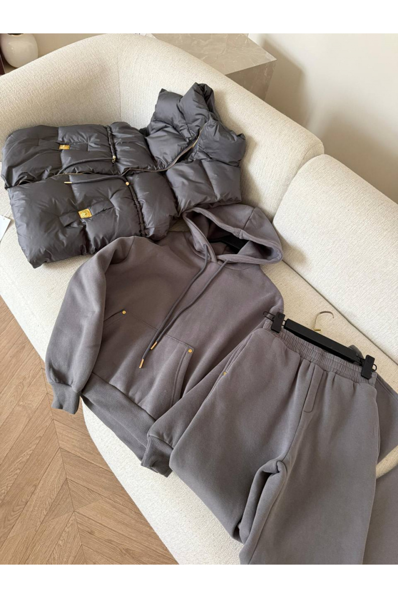 Schiaparelli Женский костюм тройка на флисе premium - Grey