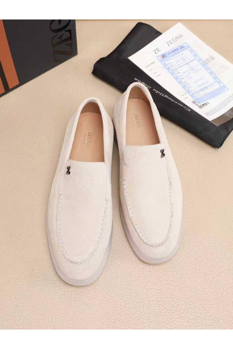 Zegna Мужские замшевые лоферы 