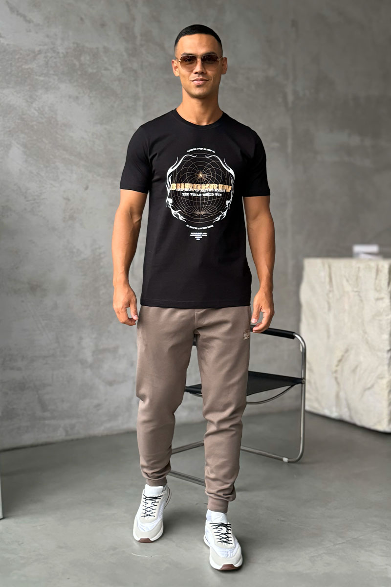 Burberry Мужская чёрная футболка London