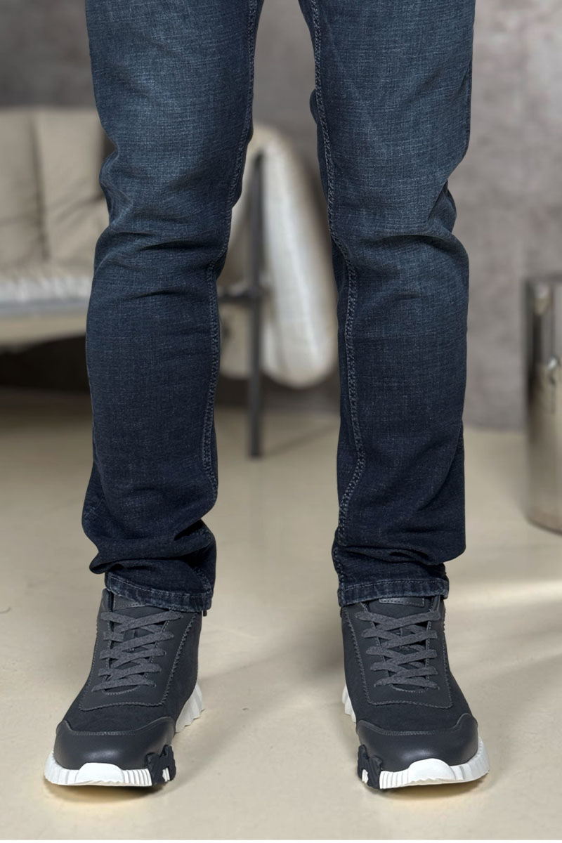 Hermes Кроссовки с мехом Bouncing high-top - Grey