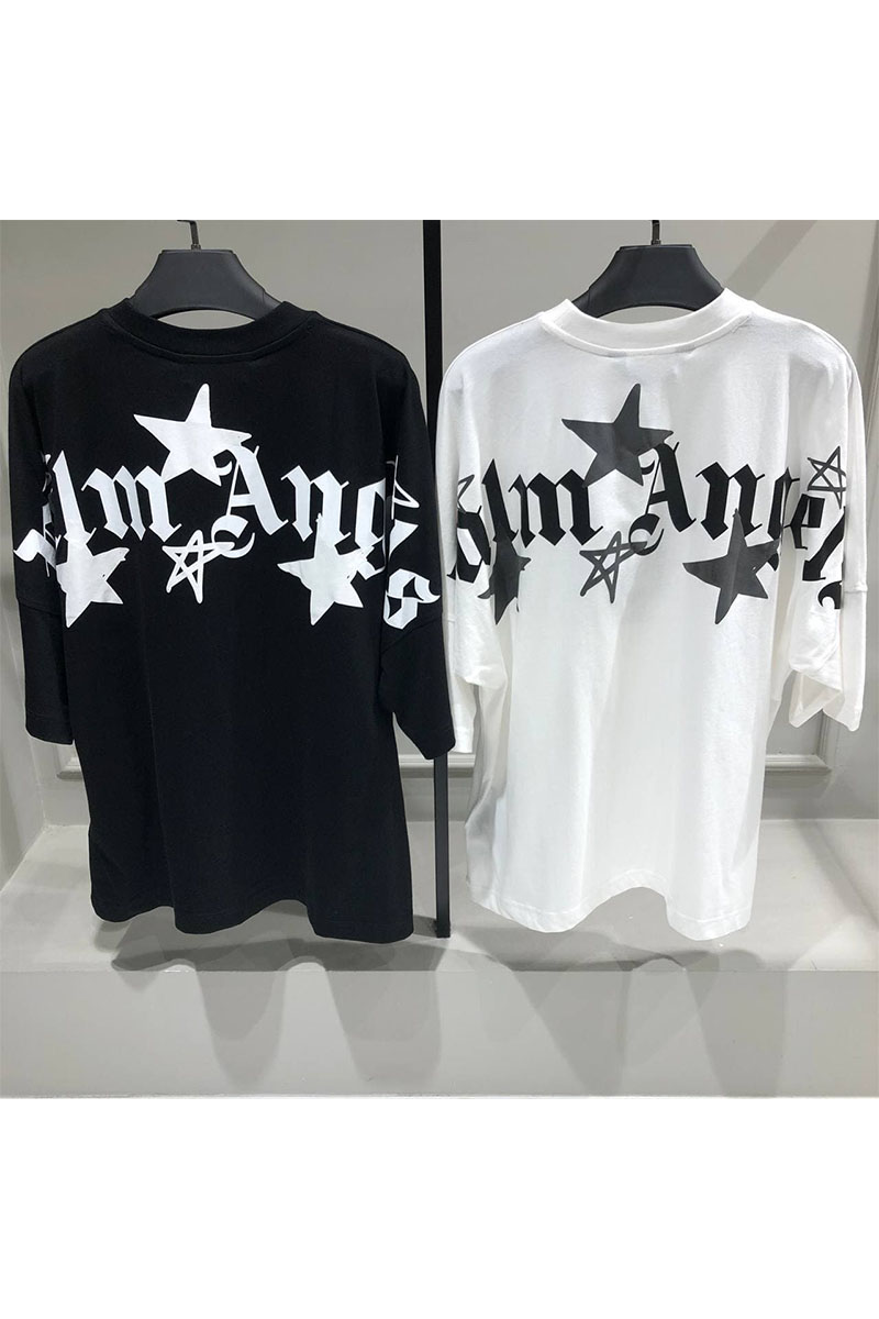 Palm Angels Мужская оверсайз футболка "Stars" - White