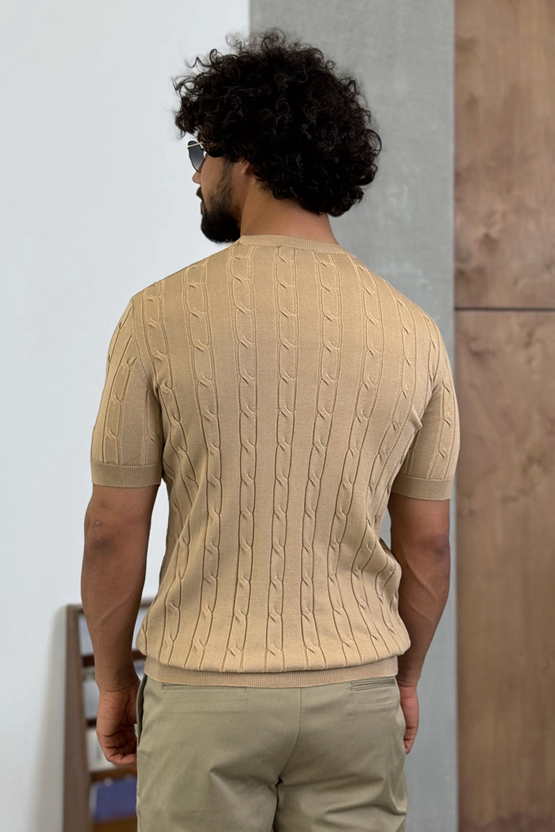 Polo Ralph Lauren Мужская бежевая футболка 