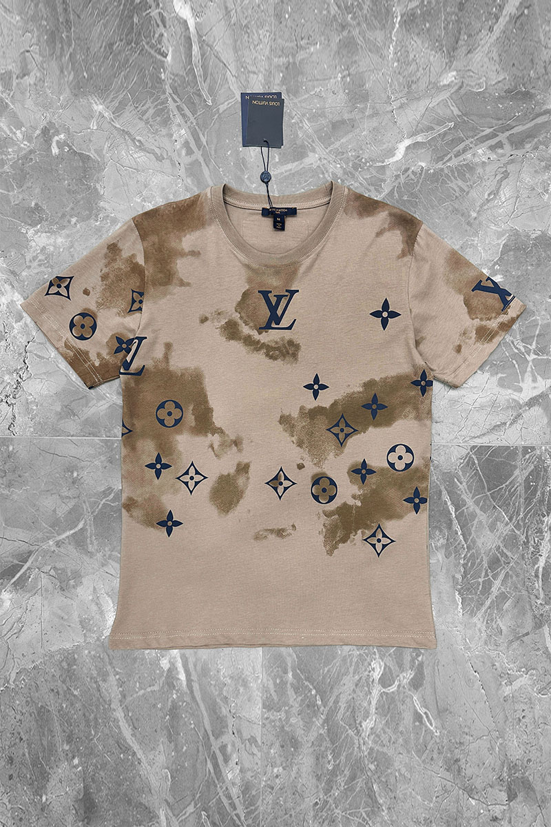 Lоuis Vuittоn Мужская футболка Monogram tie-dye - Brown