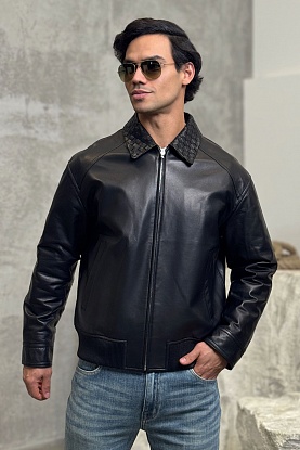 Мужская кожаная куртка premium