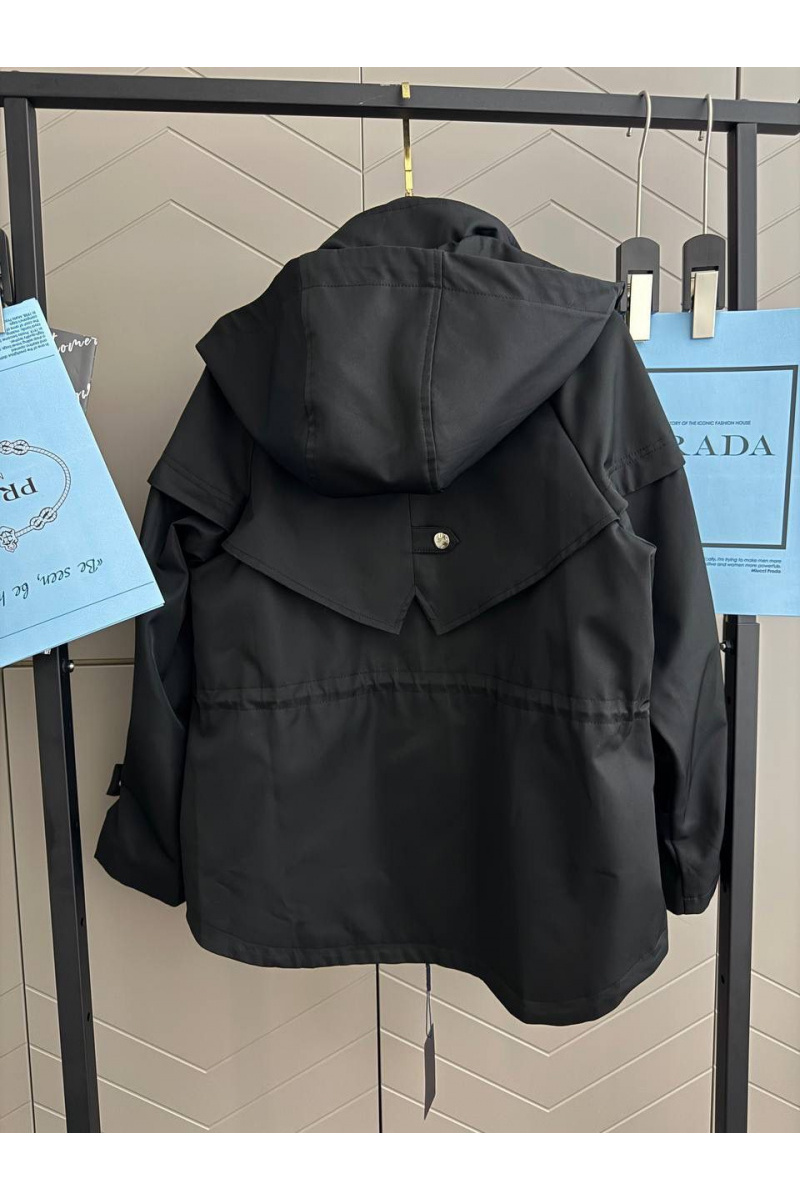 Prada Женская нейлоновая ветровка premium - Black