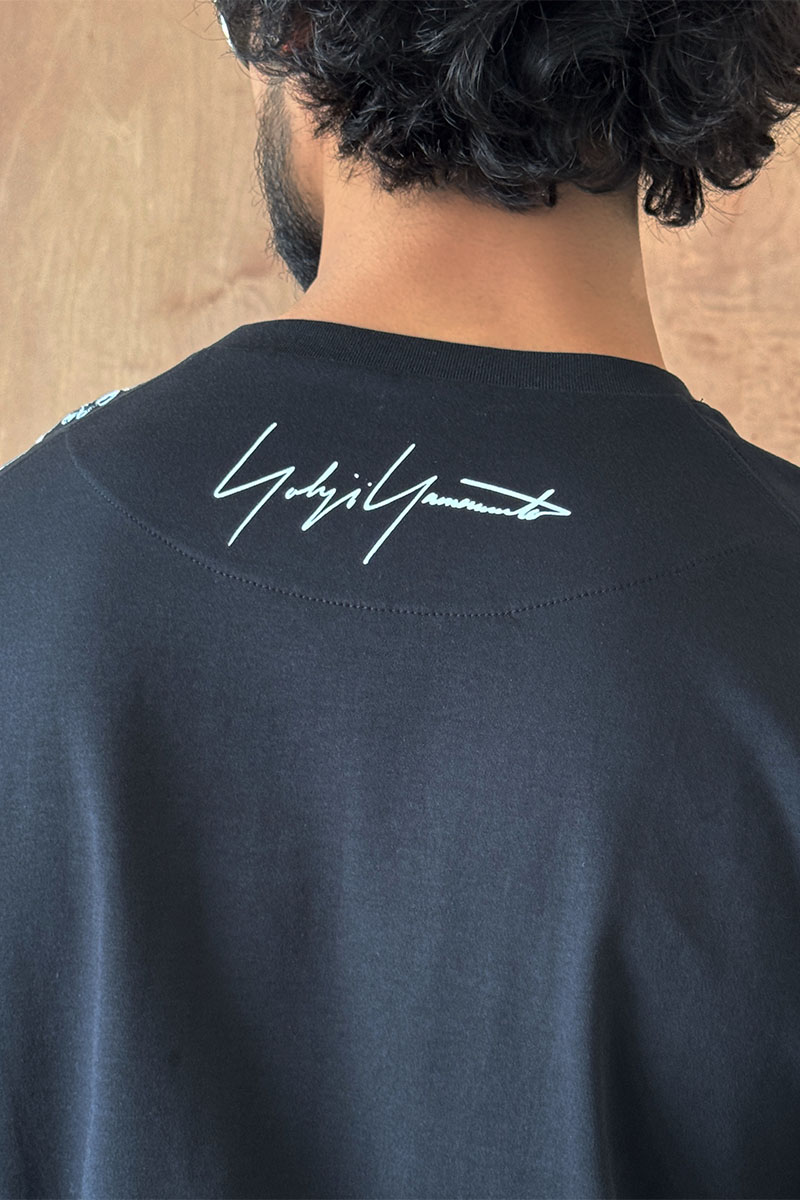 Y-3 Yohji Yamamoto Мужская чёрная футболка 