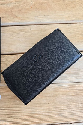 Кожаное портмоне 19x10 см
