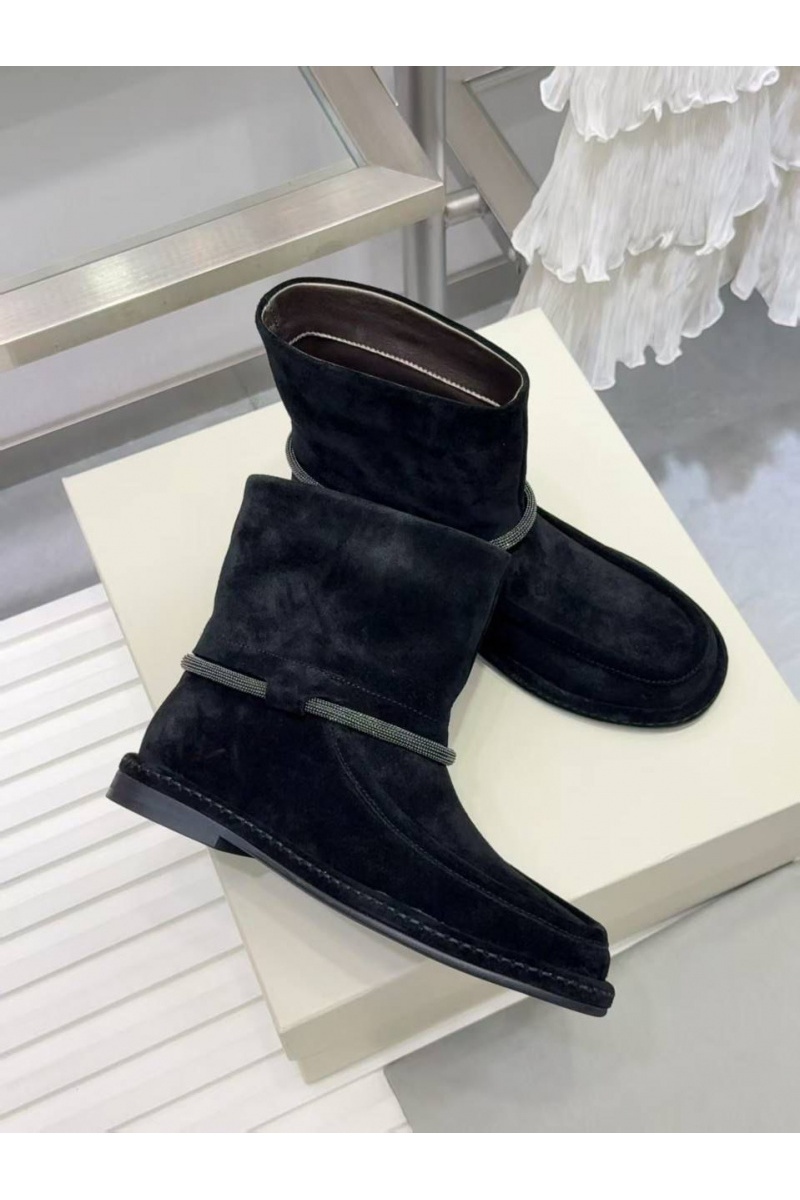 Brunеllо Сuсinеlli Женские замшевые сапоги premium - Black