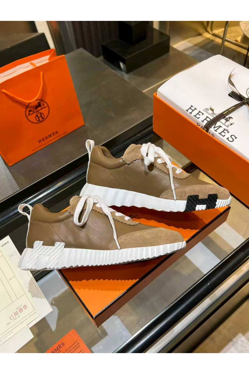 Hermes Женские комбинированные кроссовки Bouncing premium