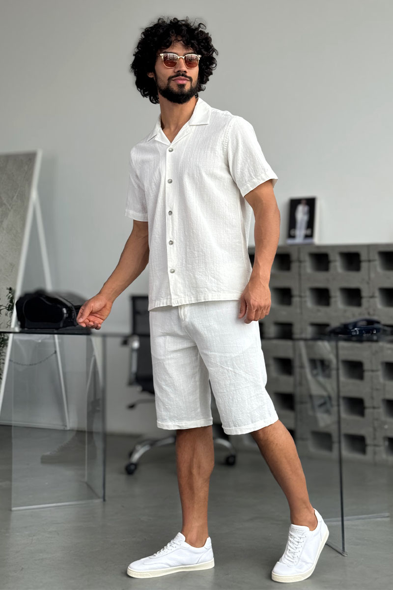 Loro Piana Мужской костюм Loro Piana белого цвета