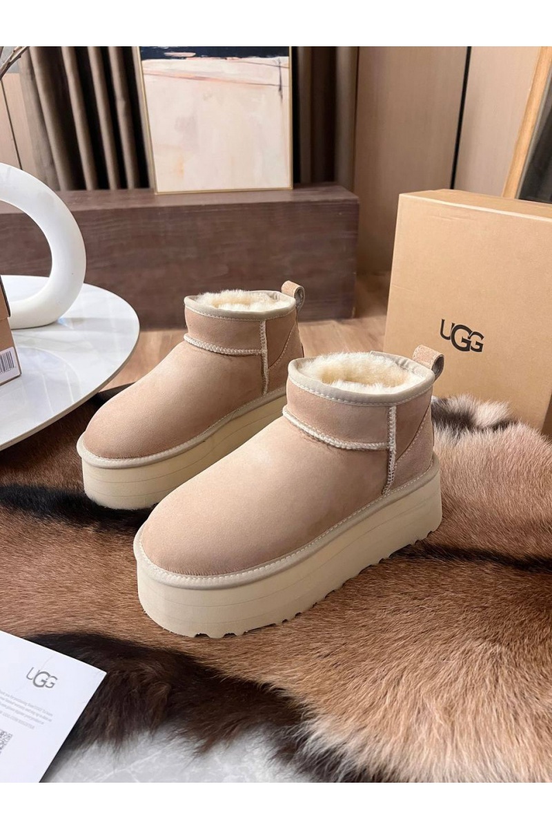 UGG Женские ботинки Classic Ultra Mini Platform - Beige