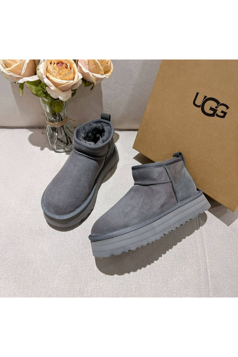 UGG Женские ботинки Classic Ultra Mini Platform - Grey