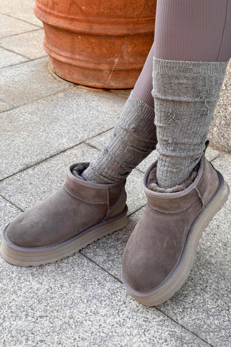 UGG Женские ботинки Classic Ultra Mini Platform - Grey