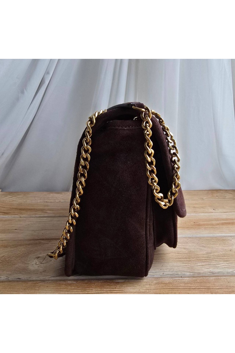 Yves Saint Laurent Замшевая сумка 22x15 см