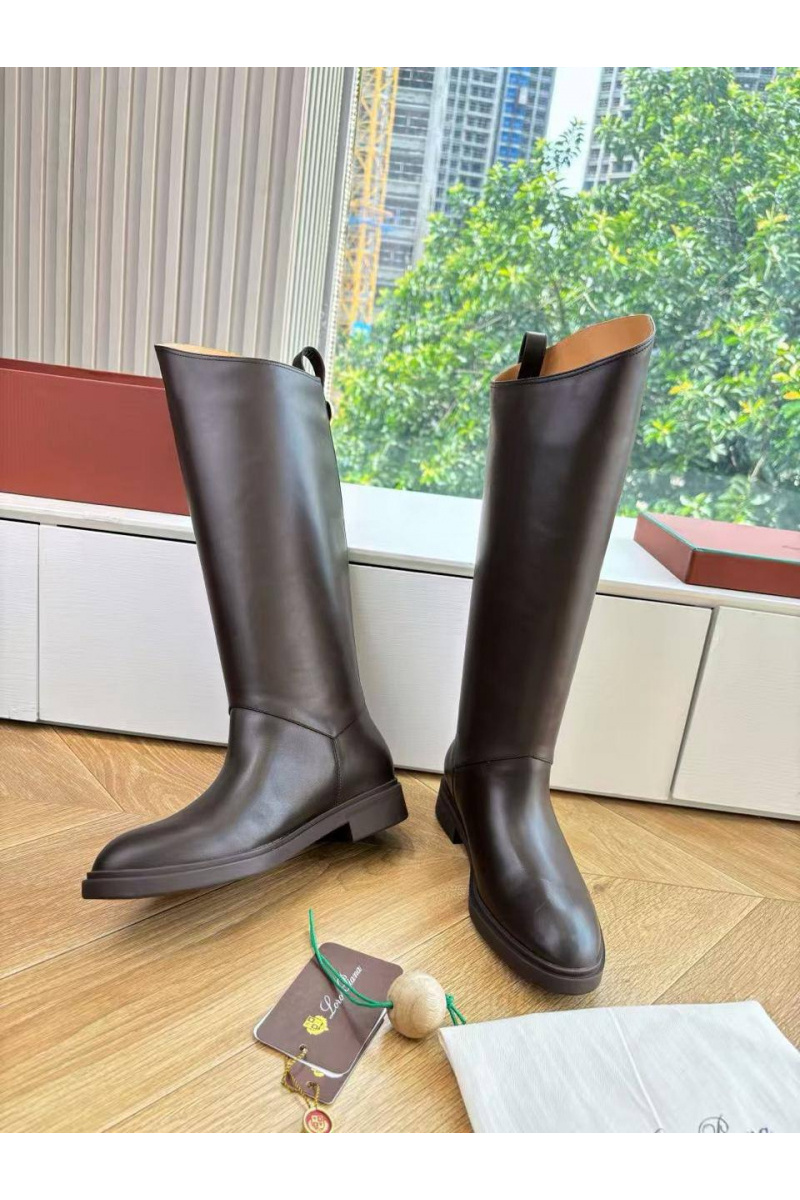 Loro Piana Женские кожаные сапоги premium - Brown