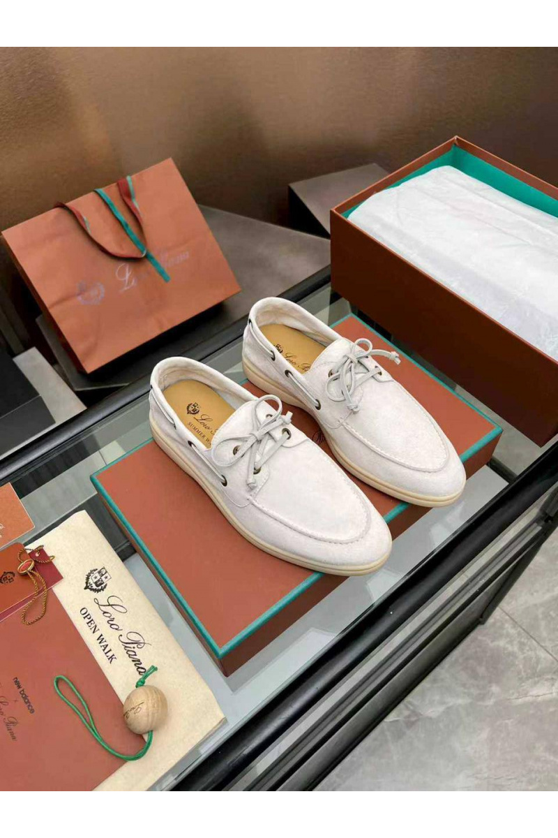 Loro Piana Женские замшевые лоферы premium