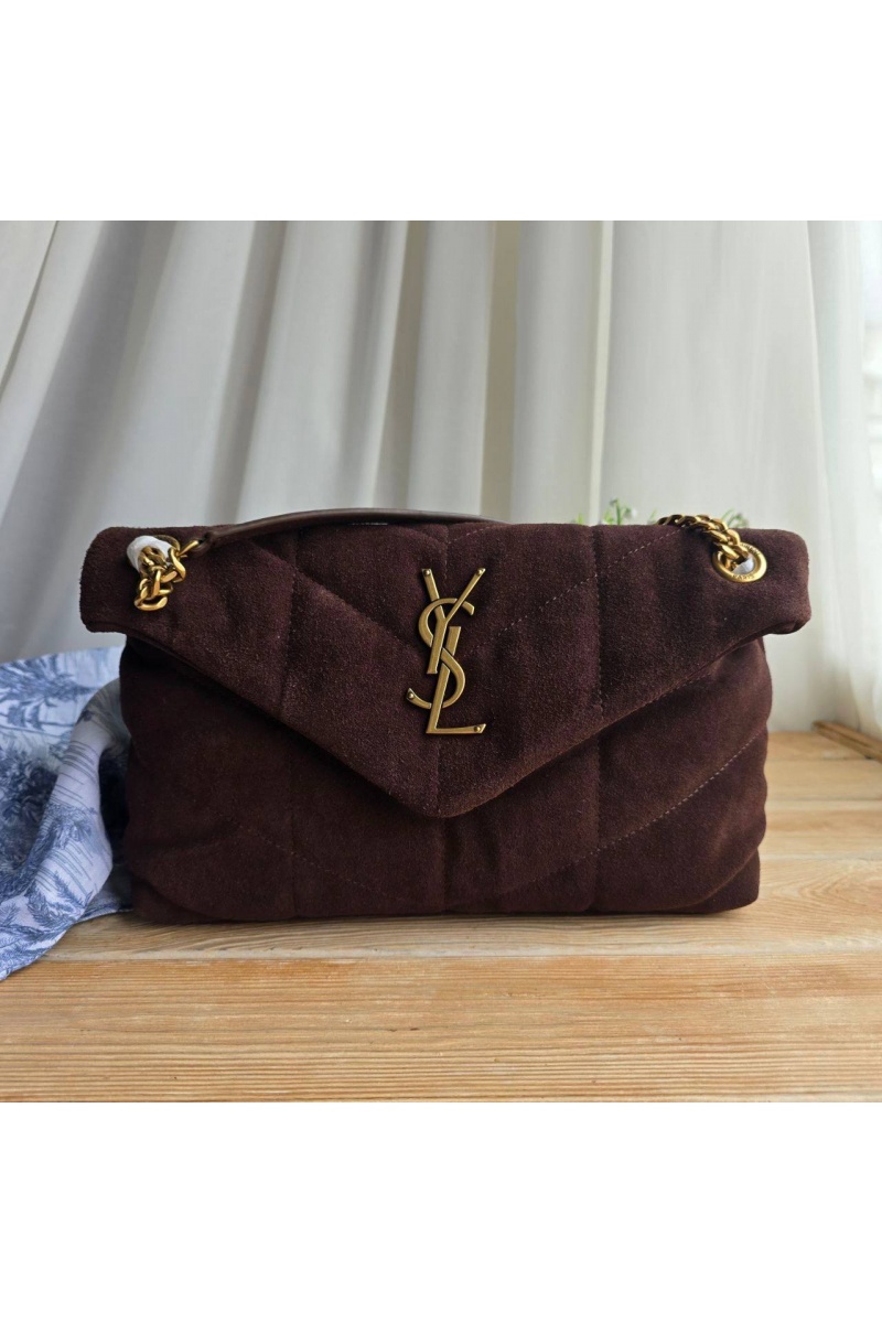 Yves Saint Laurent Замшевая сумка 23x15 см