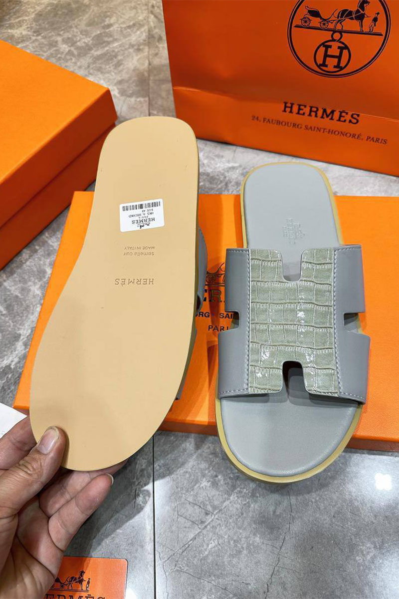 Hermes Мужские шлёпанцы Izmir - Grey