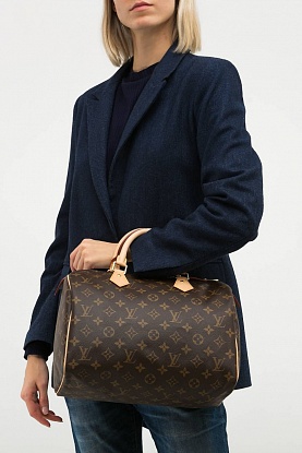 Кожаная сумка Speedy Bandouliere 30x20 см