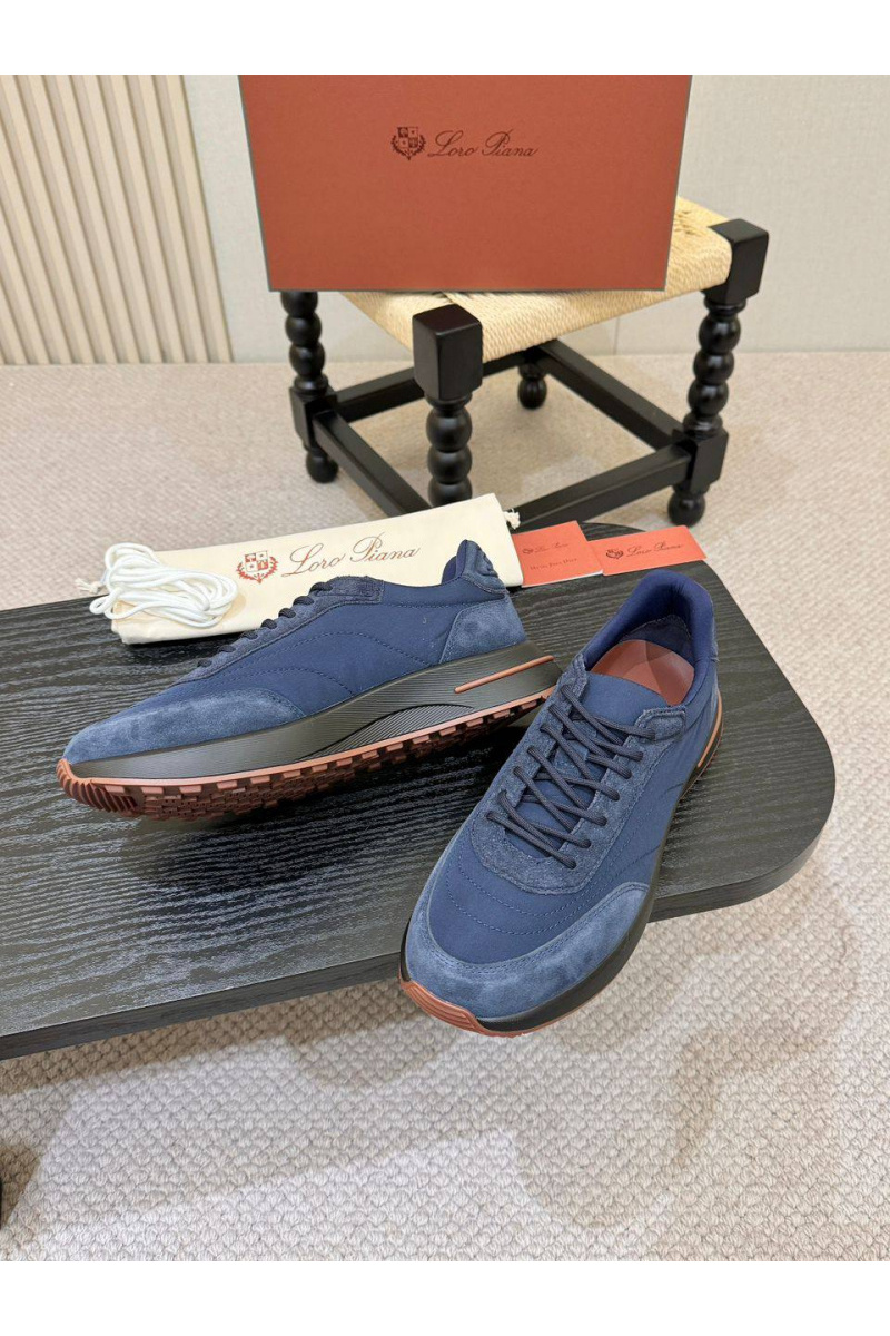 Loro Piana Мужские кроссовки Week End Walk - Navy